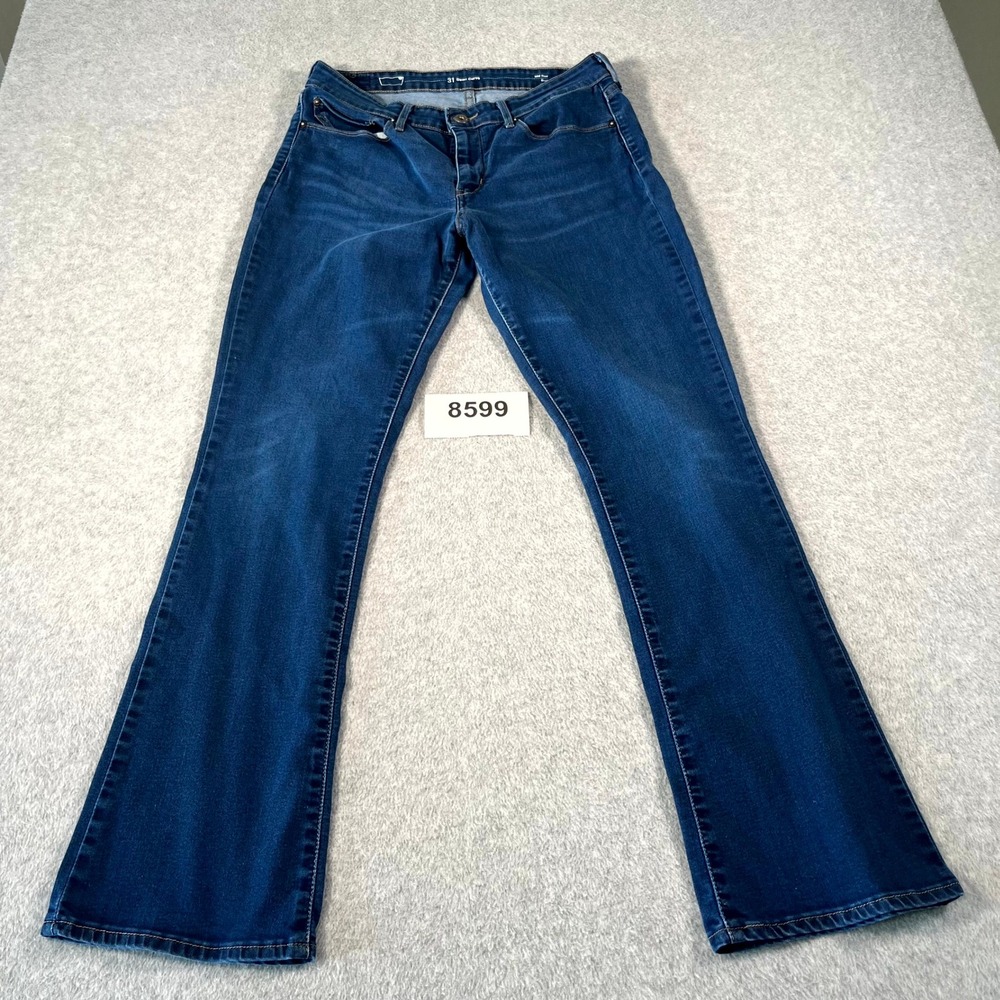 Levi's Demi Curve Mid Rise Bootcut Jeans Womens 31 Blue Dark Wash Cotton Casual